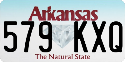 AR license plate 579KXQ