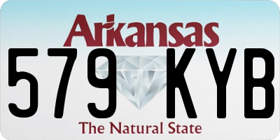 AR license plate 579KYB