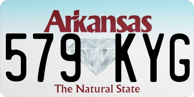 AR license plate 579KYG