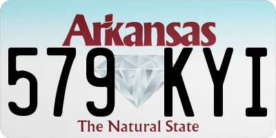 AR license plate 579KYI