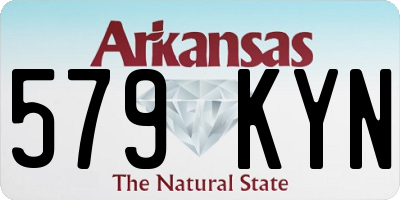 AR license plate 579KYN