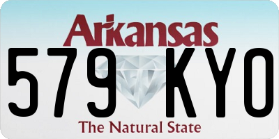 AR license plate 579KYO