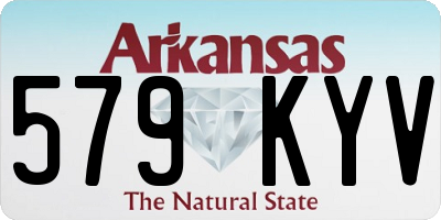 AR license plate 579KYV