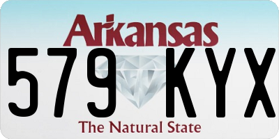 AR license plate 579KYX