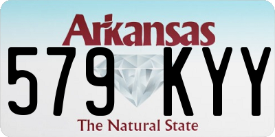 AR license plate 579KYY