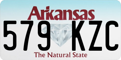 AR license plate 579KZC