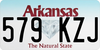 AR license plate 579KZJ