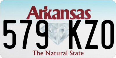 AR license plate 579KZO