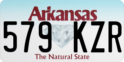 AR license plate 579KZR