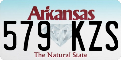 AR license plate 579KZS