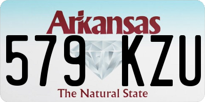 AR license plate 579KZU