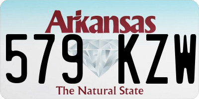 AR license plate 579KZW