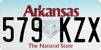 AR license plate 579KZX