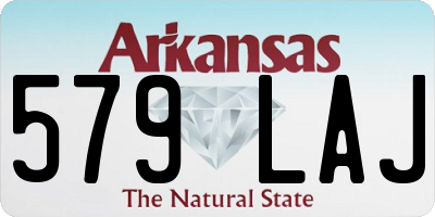 AR license plate 579LAJ