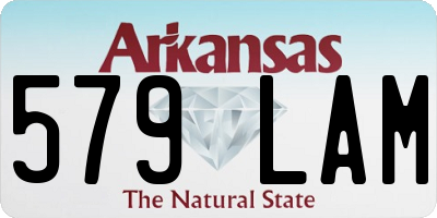 AR license plate 579LAM