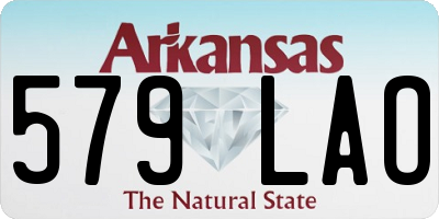 AR license plate 579LAO