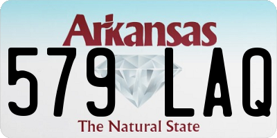 AR license plate 579LAQ