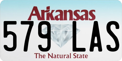 AR license plate 579LAS