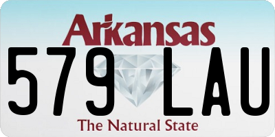 AR license plate 579LAU