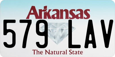 AR license plate 579LAV