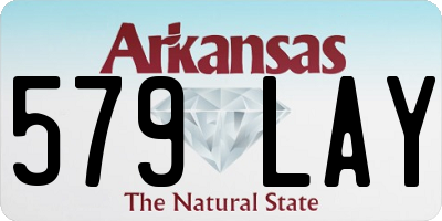 AR license plate 579LAY