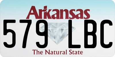 AR license plate 579LBC