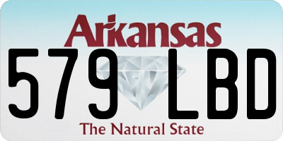AR license plate 579LBD
