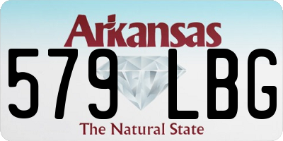 AR license plate 579LBG