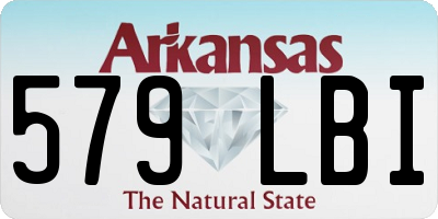 AR license plate 579LBI