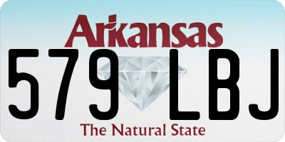 AR license plate 579LBJ
