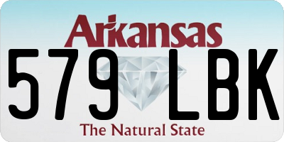 AR license plate 579LBK