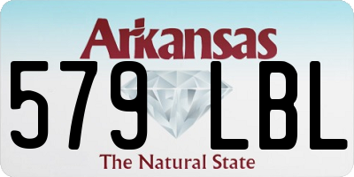 AR license plate 579LBL