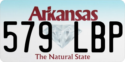 AR license plate 579LBP