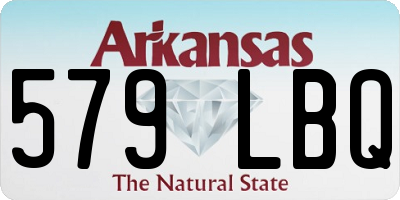 AR license plate 579LBQ