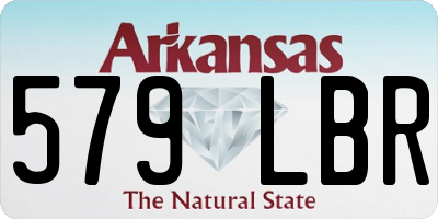 AR license plate 579LBR