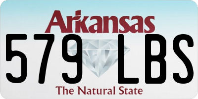 AR license plate 579LBS