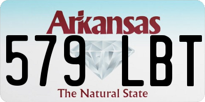 AR license plate 579LBT
