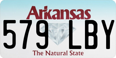 AR license plate 579LBY
