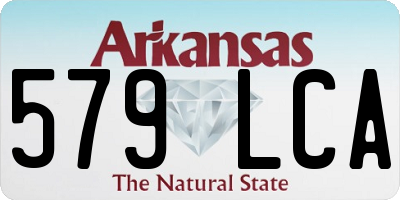 AR license plate 579LCA