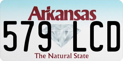 AR license plate 579LCD