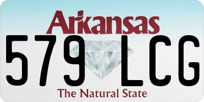 AR license plate 579LCG