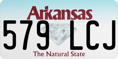 AR license plate 579LCJ