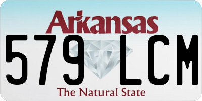 AR license plate 579LCM