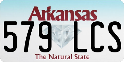 AR license plate 579LCS