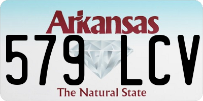 AR license plate 579LCV