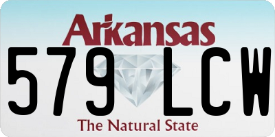 AR license plate 579LCW