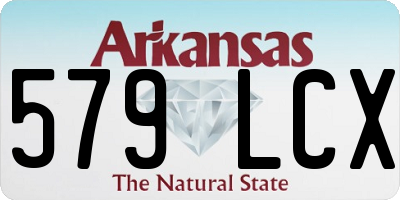 AR license plate 579LCX