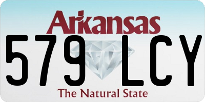 AR license plate 579LCY