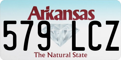 AR license plate 579LCZ