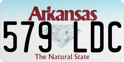AR license plate 579LDC